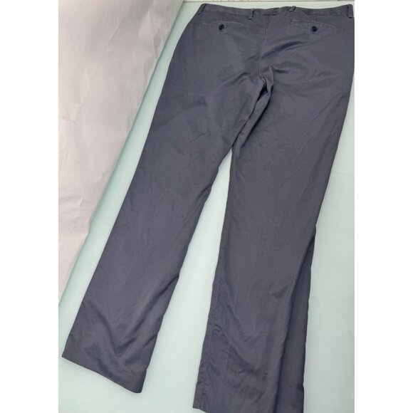 Bonobos Men Friday Pants Straight Leg 34X32 Chino Gray Flat Front - Picture 2 of 14